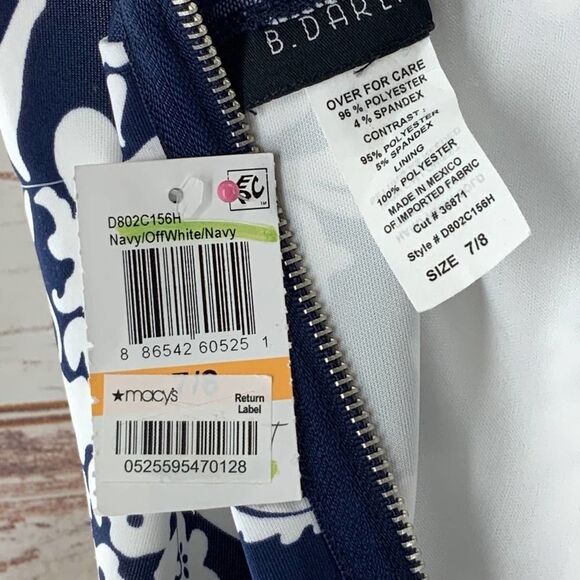 B Darlin Printer Fit & Flare Scuba Dress 7 / 8 - Picture 6 of 8